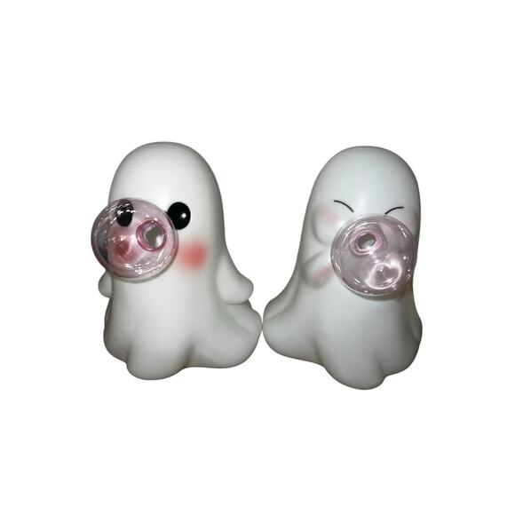 DG Pink Bubble Ghost Blow Molds (Set Of 2) TikTok Viral Dollar General Halloween - Picture 1 of 8